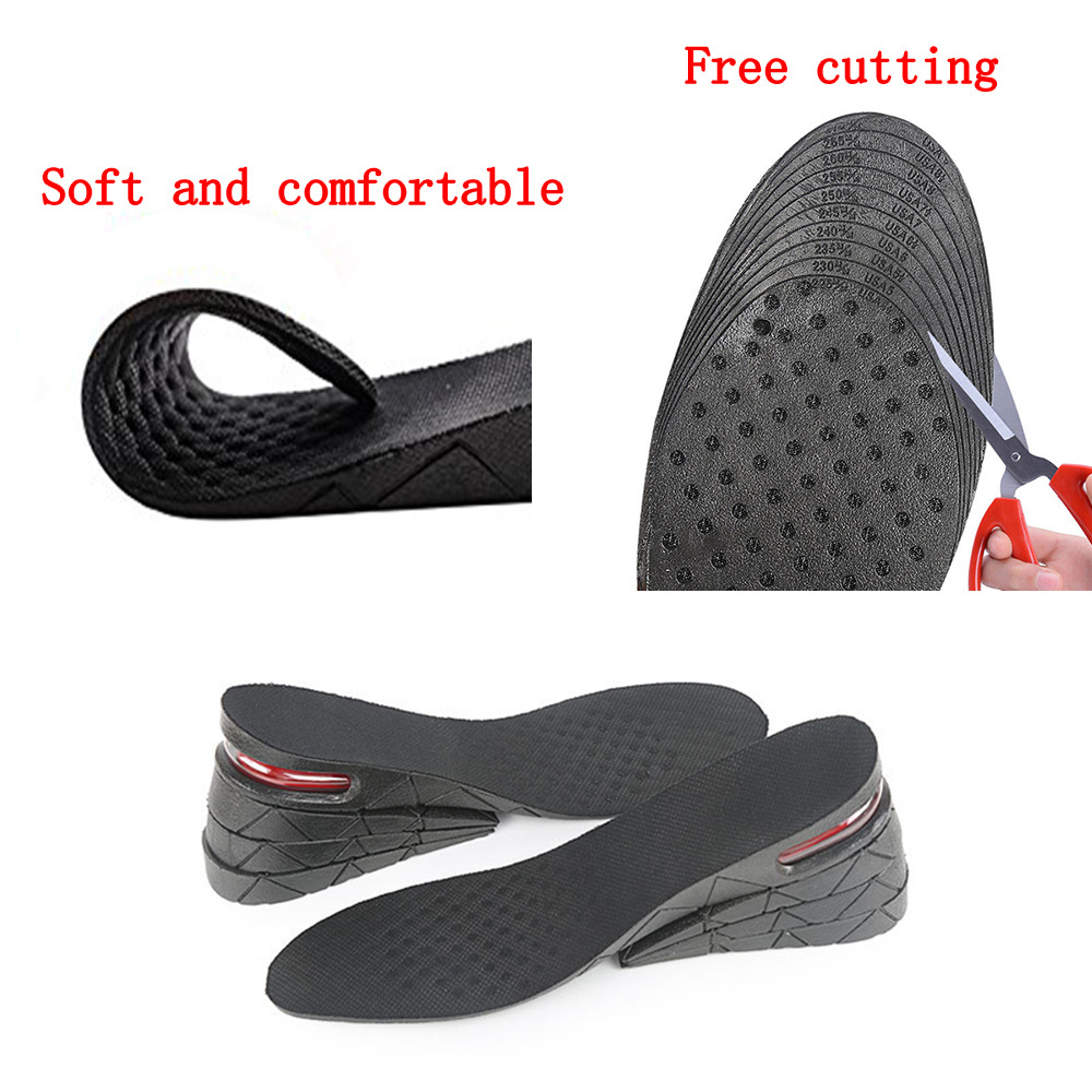 4 Layers 9CM Height Increase Insole Air cushion Shoe Lifts shock absorption heel Elevator Shoes Insole