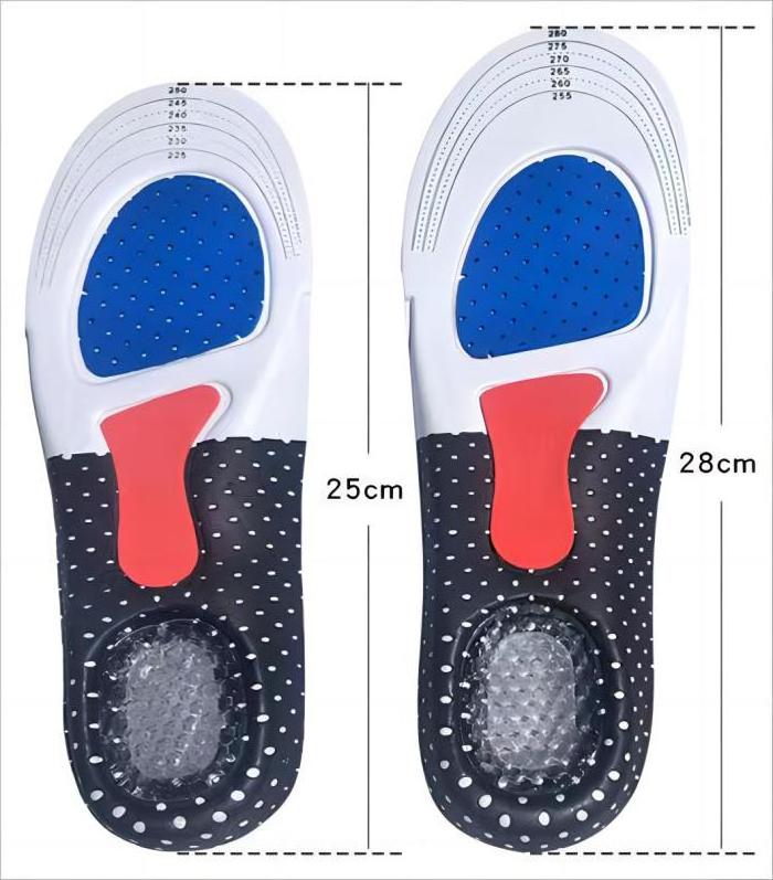 Elastic EVA Shock Absorb Sport Shoe Insoles with TPE Gel Heel Cushion to Protect Heel and Relief Plantar Fasciitis