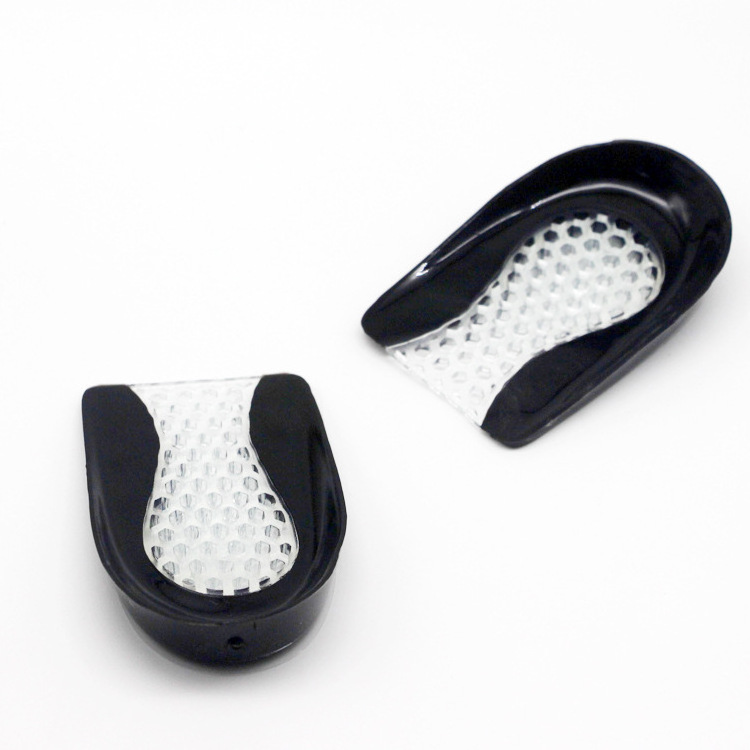 TPE Gel Honeycomb Heel Cup Cushion Shoe Inserts for Plantar Fasciitis Sore Heel Bone Spur Achilles Pain Relief Protectors