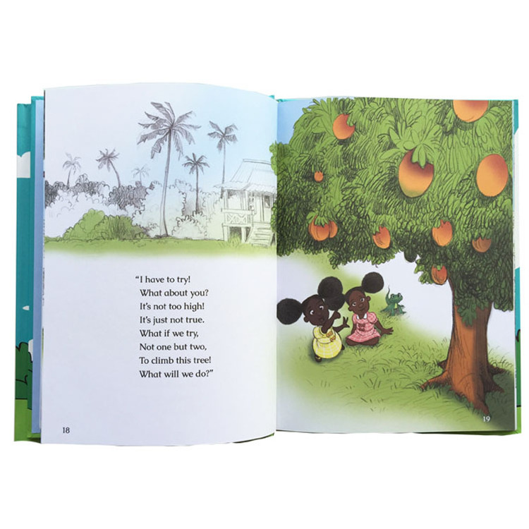 Popular full color English educational custom children book printing service