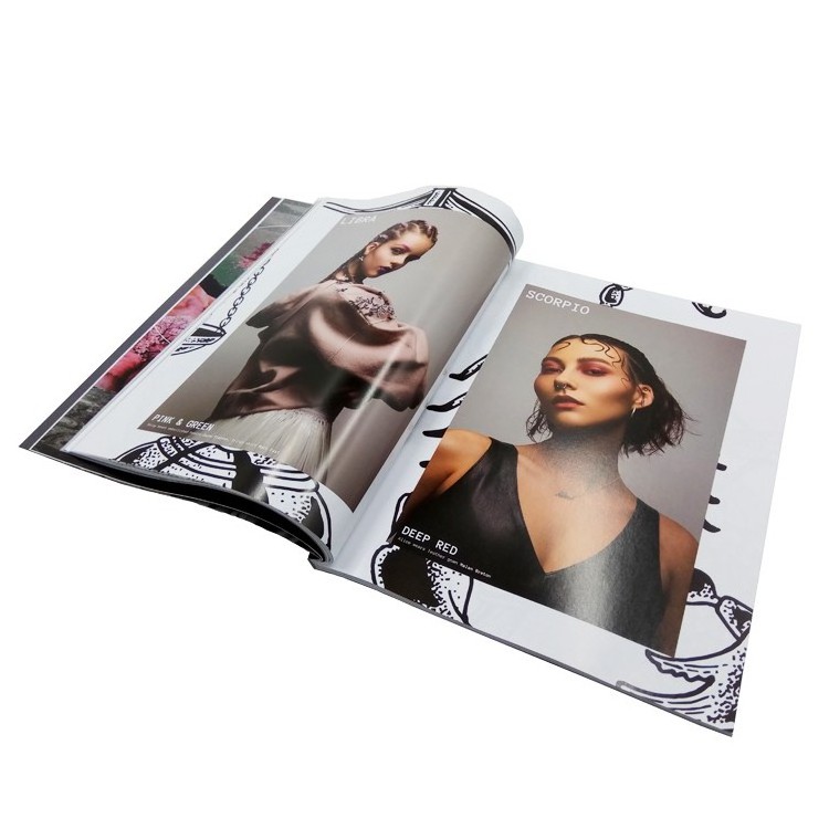 Free Sample Book Printing Perfect Binding Hardcover Book Glossy Fashion Magazines Full Colors Printing Service