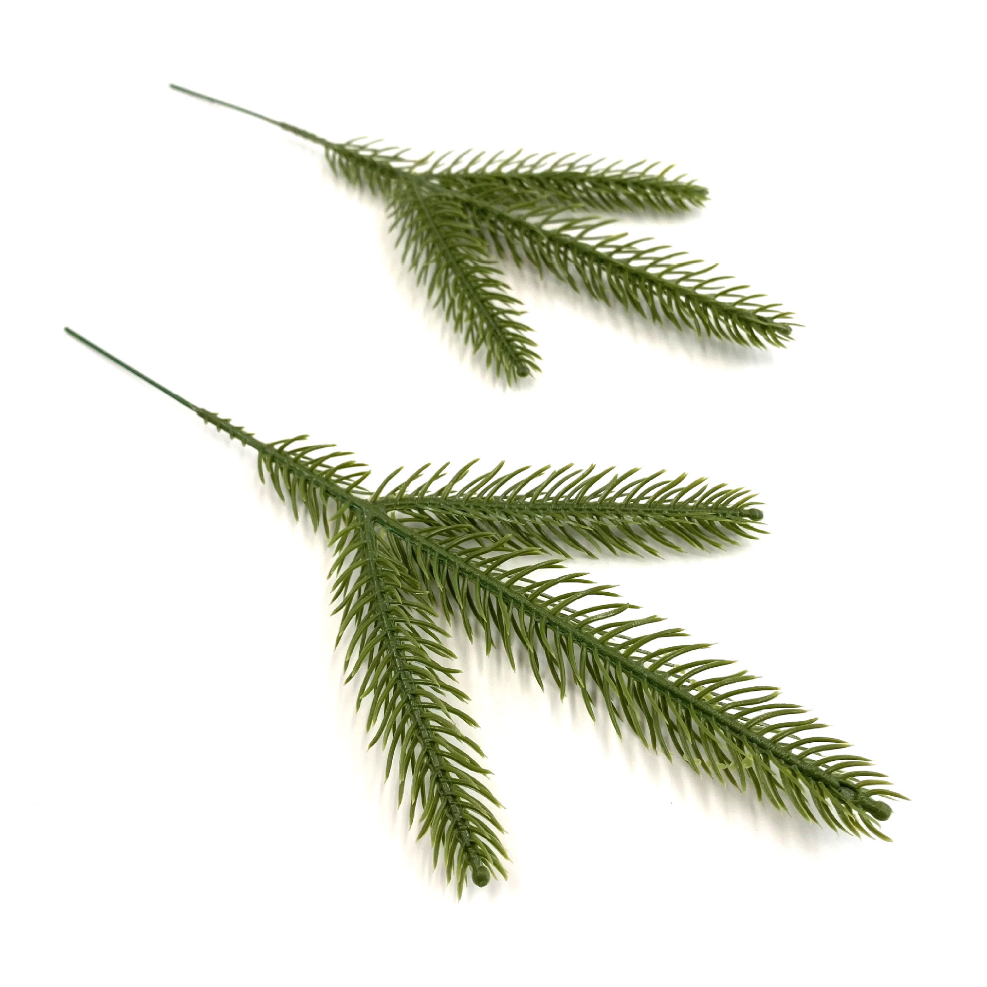 Wholesale 3 Heads Artificial Pine Needle Branch Branch Fake Pine Needle Stem For Home Decoration Green Plant Wall Plant