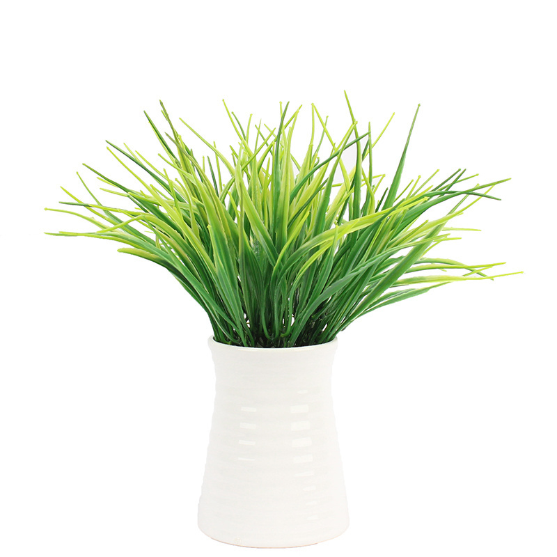 Artificial Plants Onion Grass Greenery Faux Plant Flowers Wheat Grass for House Home Indoor Outdoor Office Room Garden Decor