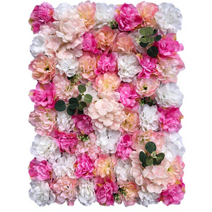 Hangu ODM 3d flower wall panel Wedding Party Home decorative Background Silk flower Wall