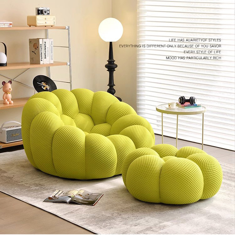 High-quality living room chair Living Room Furniture Single Seater Fabric Bubble Sofa