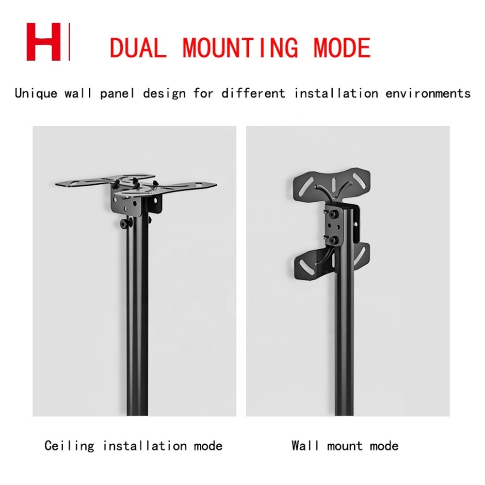 High Quality Custom logo Save space Tv Wall Mount fashion design Universal Multi functional Full Motion Tv Wall Mount Bracket