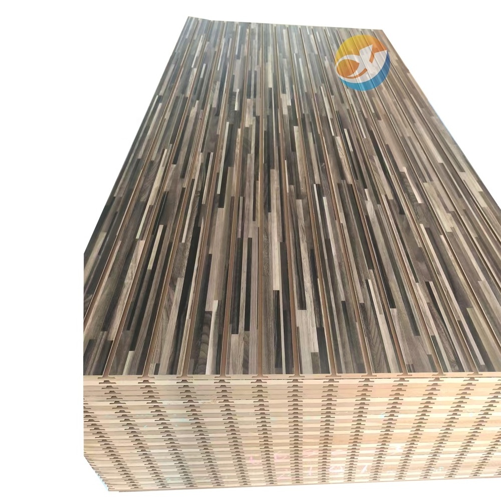 Cheap price wood slat wall with slat wall accessories/garage slat wall/slat wood wall panels for interior wall decor