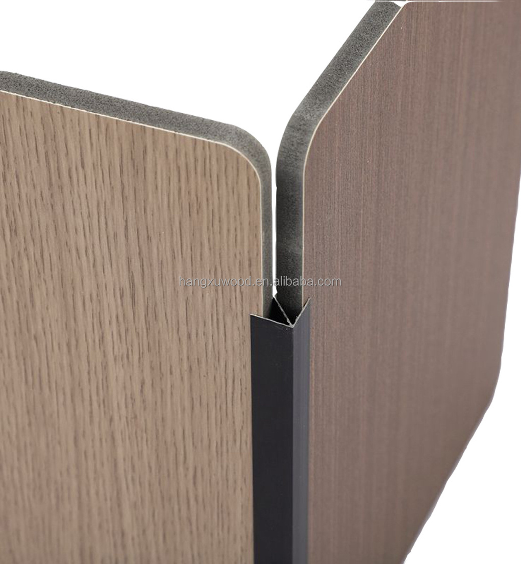 400*9 mm 600*9mm Sound insulation wall interior bamboo fluted wall panels  3d decorative wall covering panels