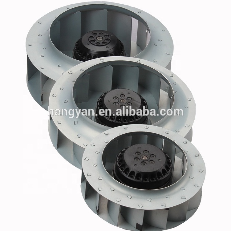 Custom 250mm Backward Curved Centrifugal fan impeller For Air Purifier