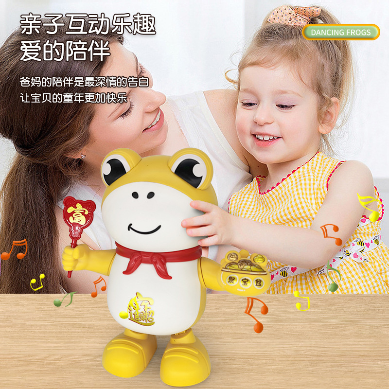 HY Toys Shake Sound Explosions Sell Baby and Light Dancing Swing Learn to Climb Simulation Pet Doll Toy