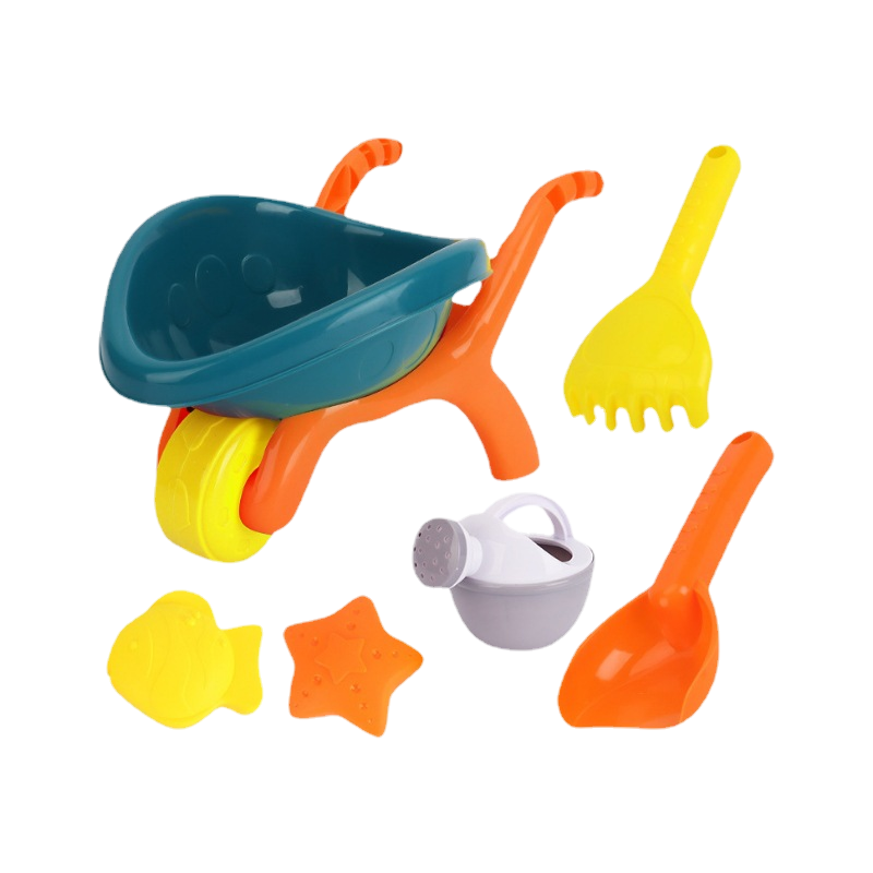 HY Toys A total of 18 sets summer seaside children's beach toys bucket play water sand dredging snow shovel 821-3