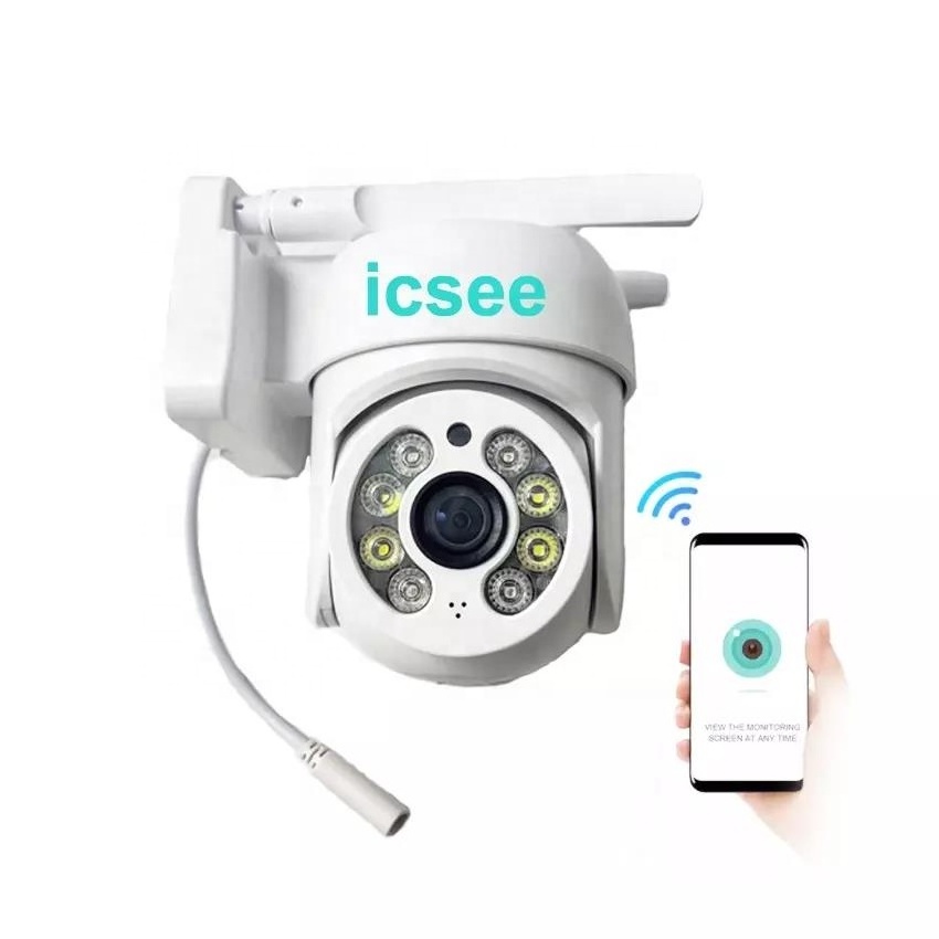 Super Cheap ! WiFi icsee APP 1080P Smart Home P2P Dual Light FHD Color Night Vision Outdoor Surveillance Outdoor Wifi Camera