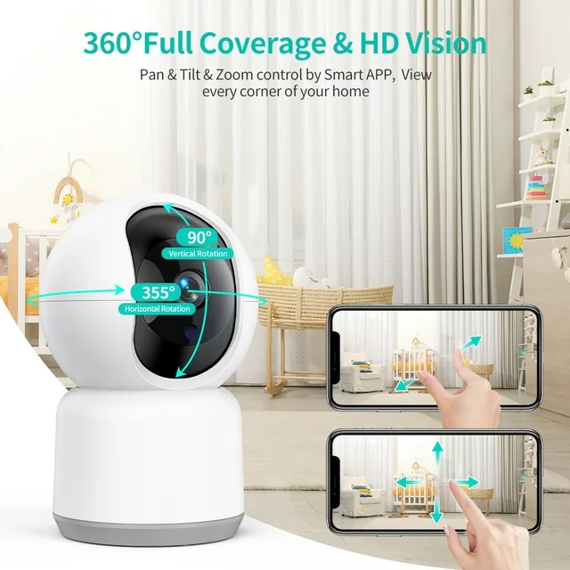 Surveillance Indoor Tuya Smart APP CCTV Home Security Wireless PTZ Night Vision Wifi Audio Video Baby Monitor Network IP Camera