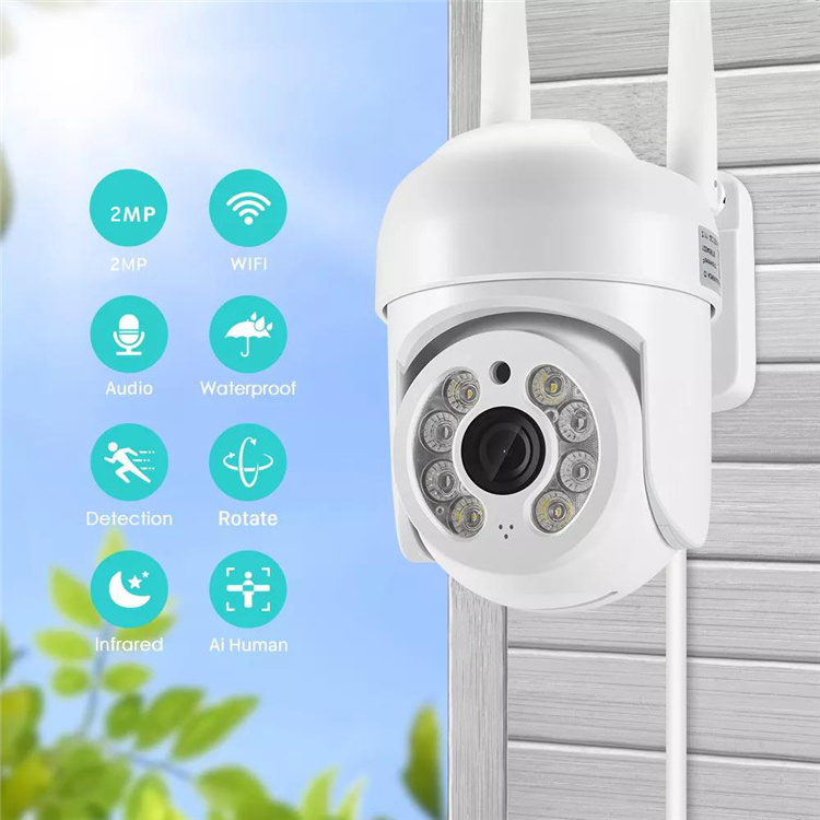 Super Cheap ! WiFi icsee APP 1080P Smart Home P2P Dual Light FHD Color Night Vision Outdoor Surveillance Outdoor Wifi Camera