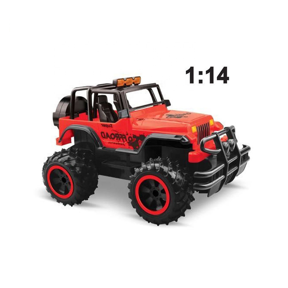 multifunction steering wheel 1:14 jeep remote control car 4x4 remote control rc off-road car with music and lights