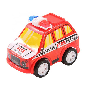 Mini Fire Truck Toy Bulk Fire Engine Trucks Mini Police Trucks Pull Back Small Vehicle Toy Present Toys for Surprise Egg Filler