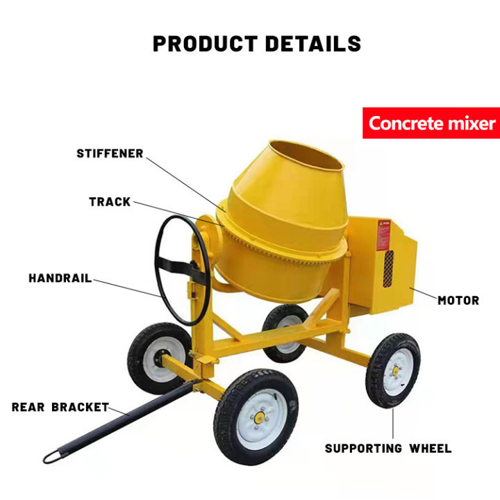 Hot Selling High Efficiency Self Loading Diesel fuel hydraulic lifting hopper Building machine/concrete mixer