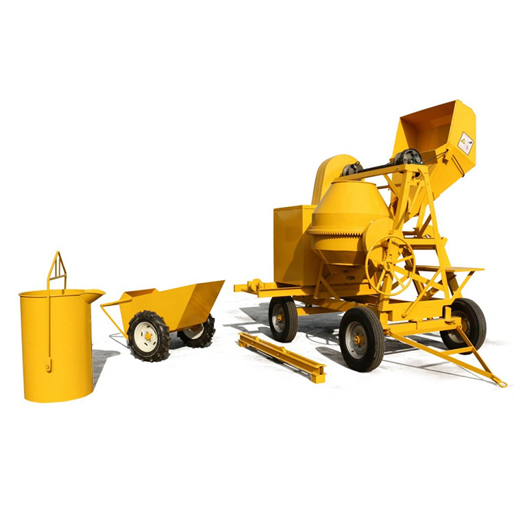 Hot Selling High Efficiency Self Loading Diesel fuel hydraulic lifting hopper Building machine/concrete mixer