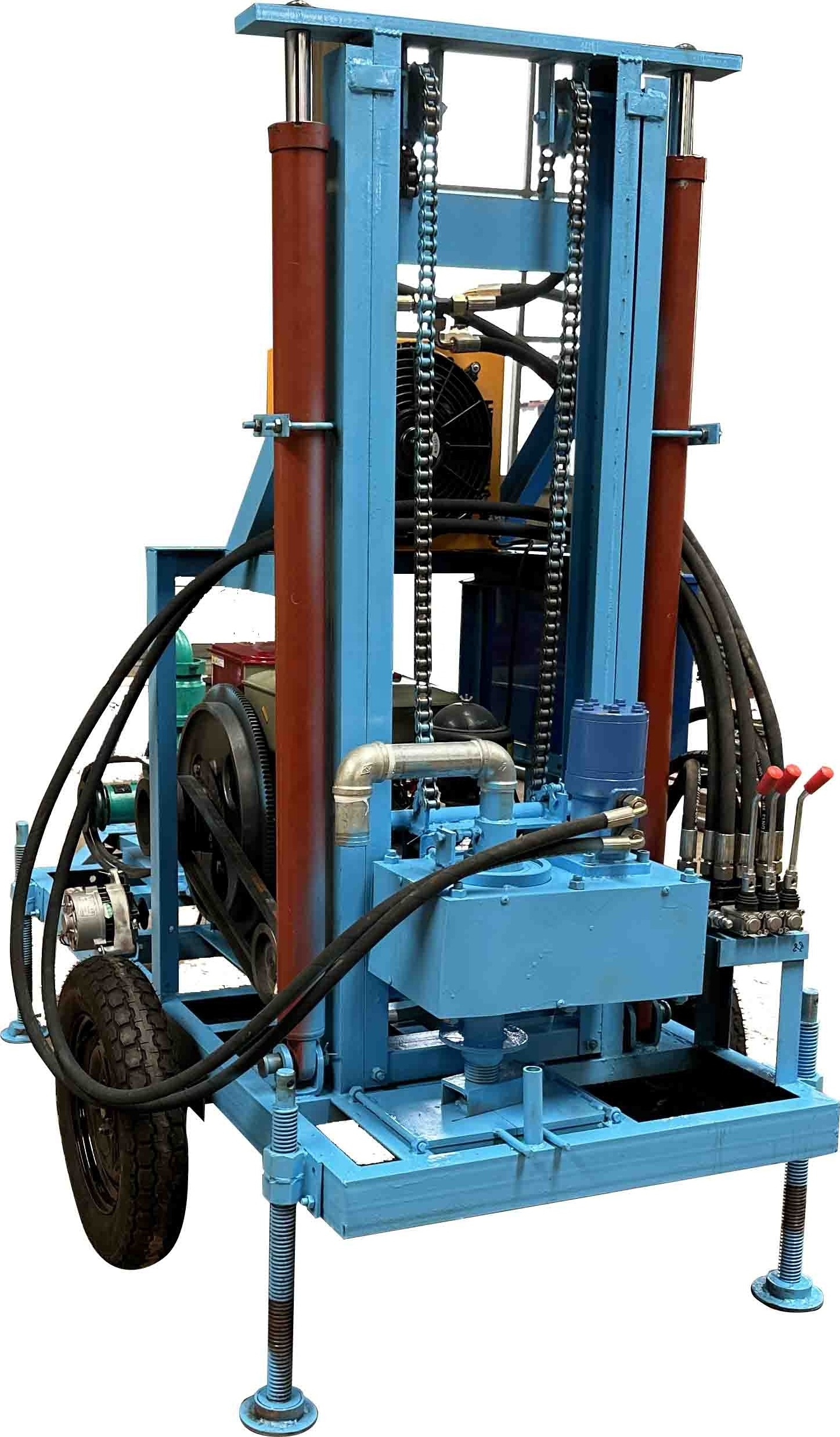 mining portable hydraulic pneumatic drilling rig