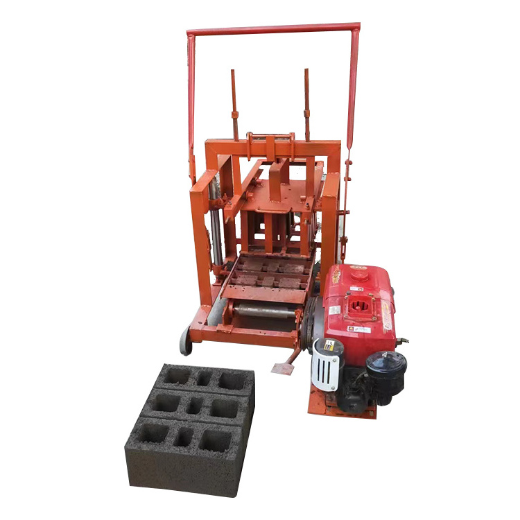 Hot selling small mobile egg laying type simple operation cement concrete brick making machine