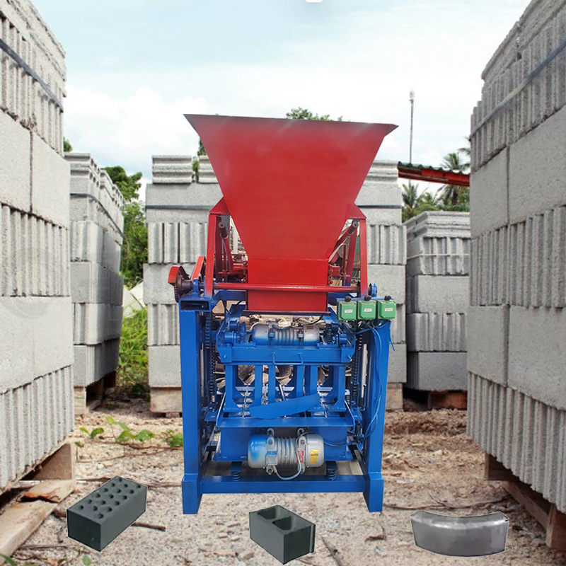 Hot selling small mobile egg laying type simple operation cement concrete brick making machine