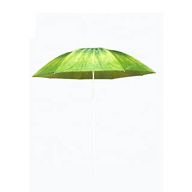 Customized Outdoor Fruit Design Printing Foldable Beach Umbrella With Iron Tilt wholesale