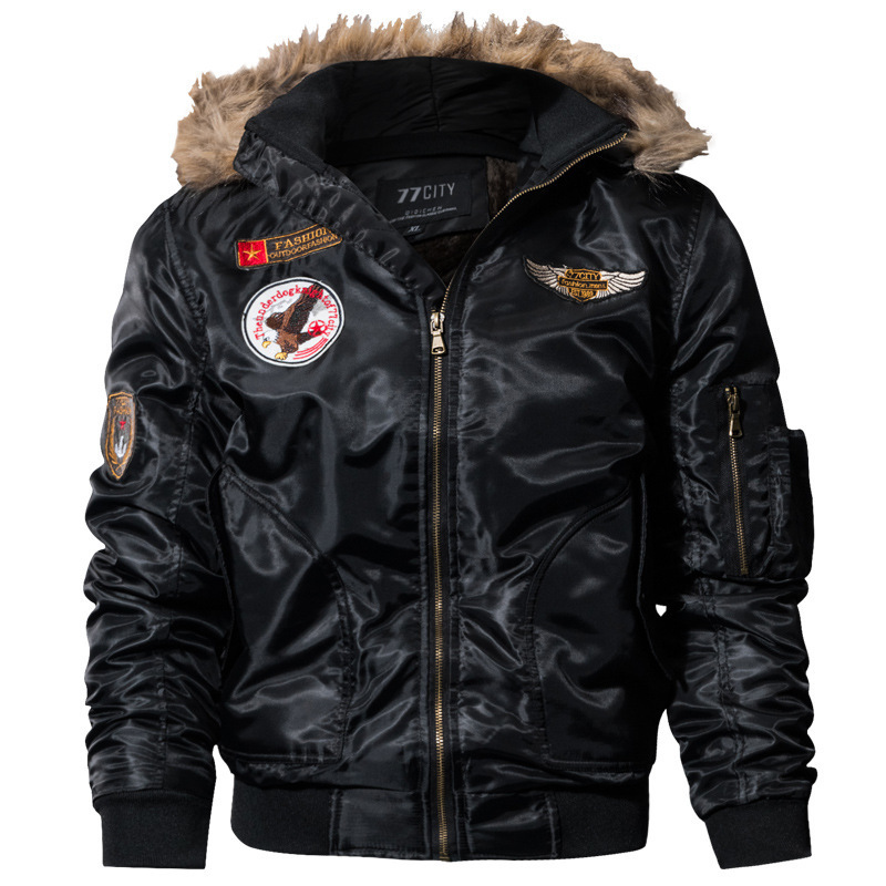 Autumn Motorcycle Jacket male Windbreaker Hooded PU Outwear winter leather jackets