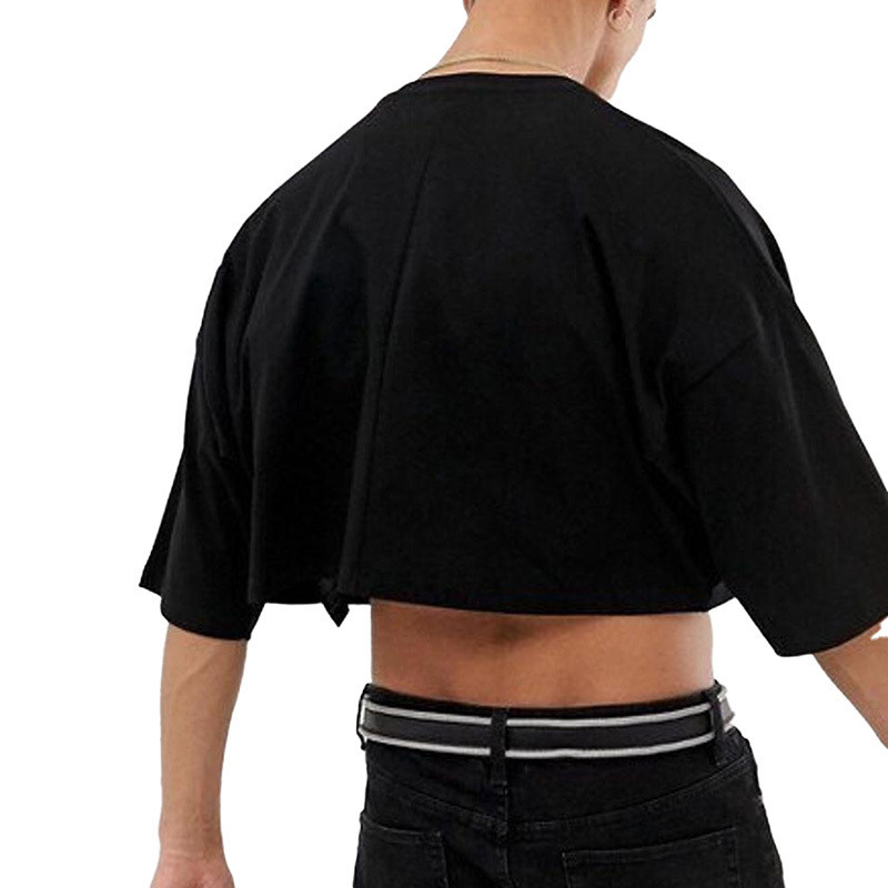 ALL FINE dropshipping hot selling premium sexy plain crop top in bulk men's t shirts