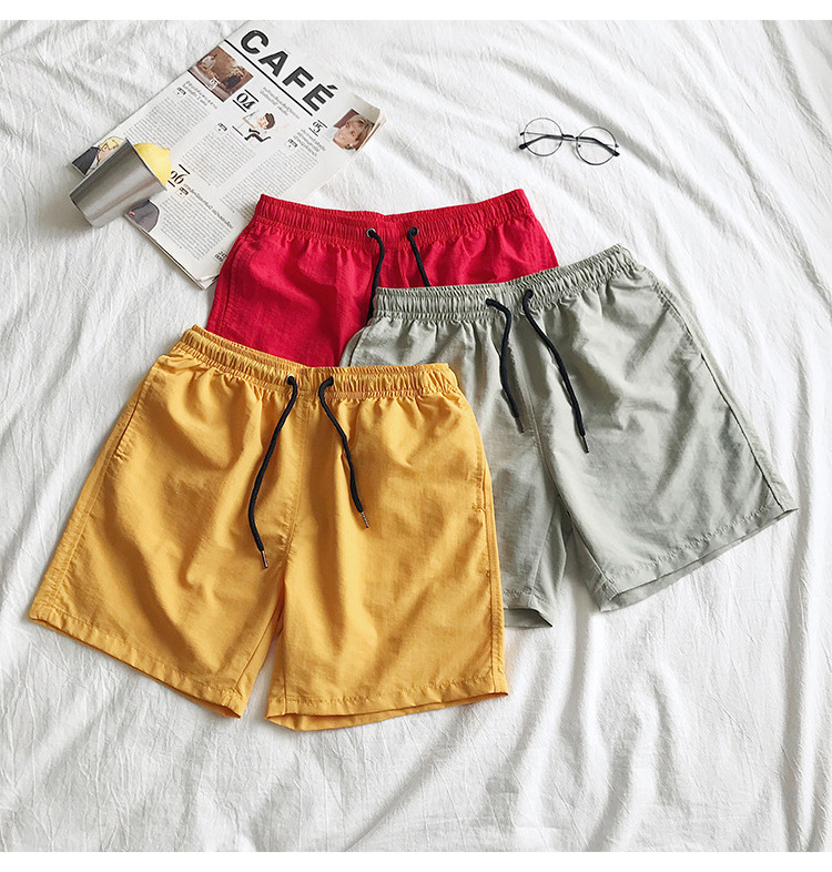 Wholesale Stock Custom Summer Printing Polyester Sweat Shorts Men Running Workout Mesh Shorts Set