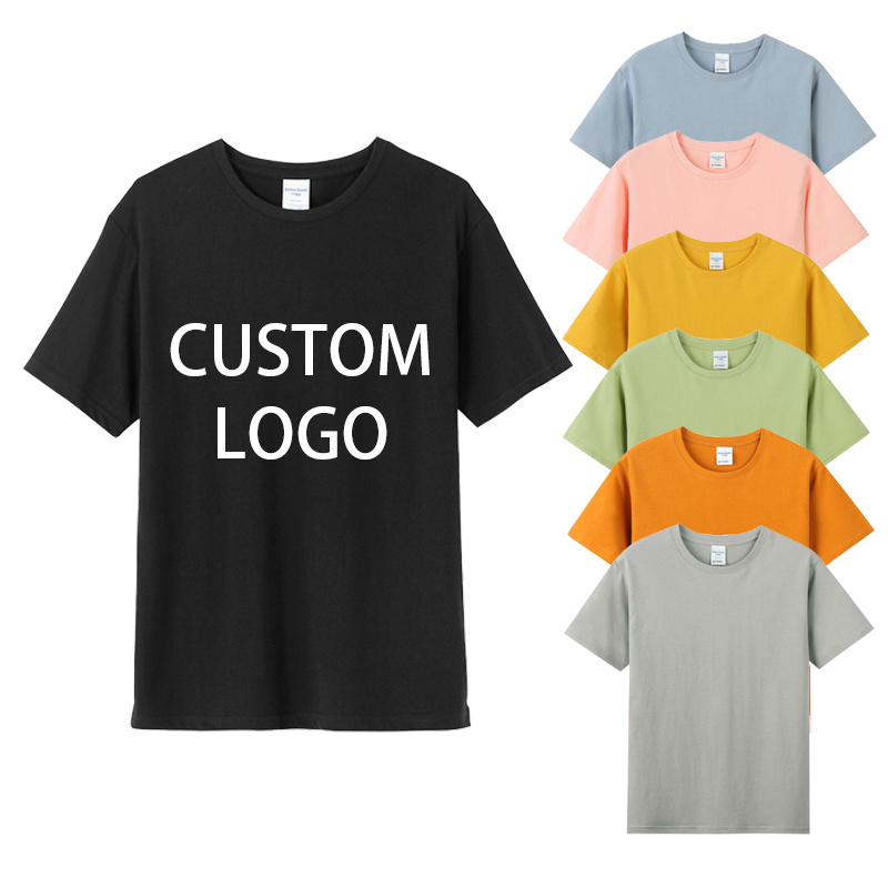 2023  Cheap Promotional Plus Size Men's T-shirts  Sublimation Custom Logo Printed Cotton Polyester t shirts