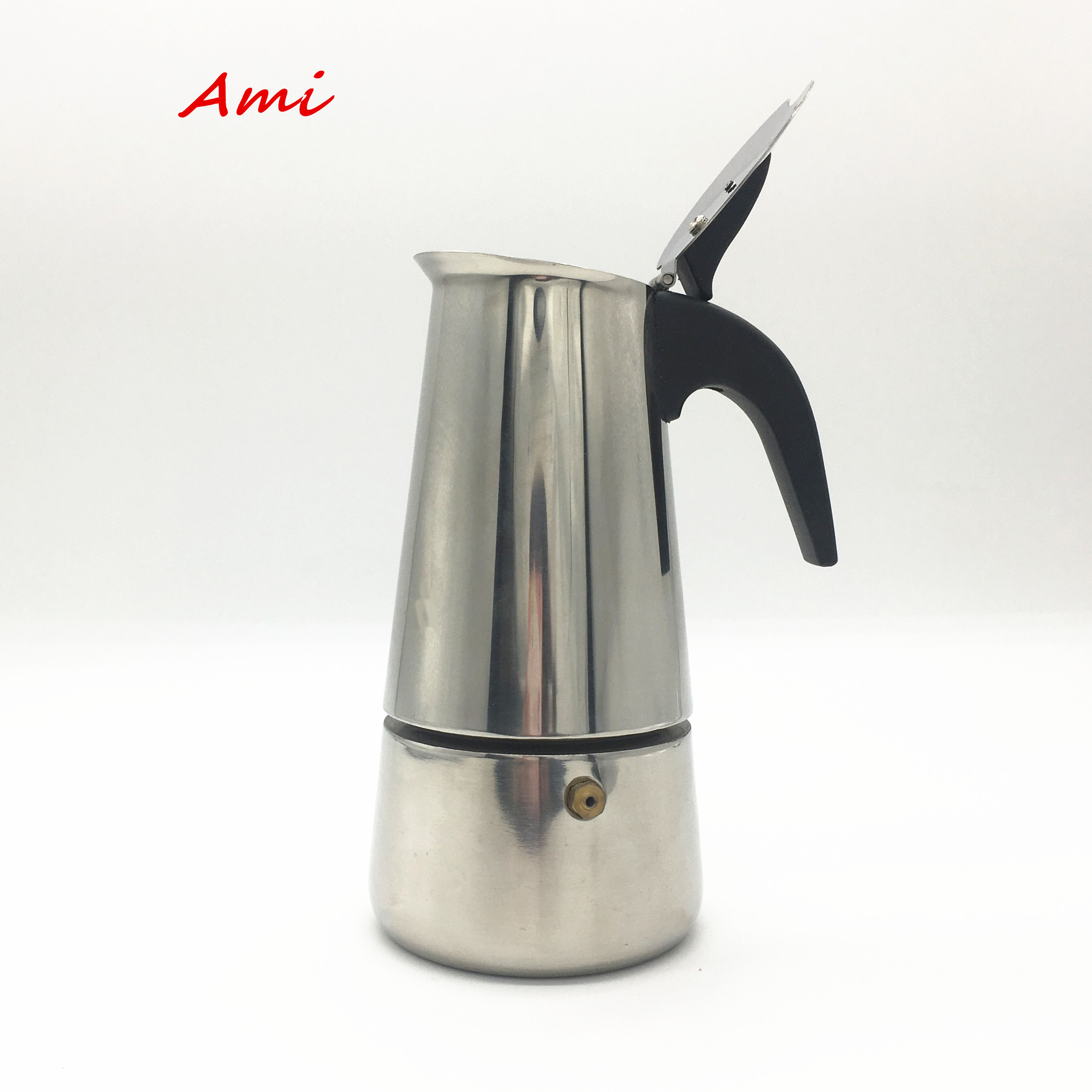 Wholesale custom Stainless steel Italian Mocha pot coffee pot hot European concentrated French coffee pot