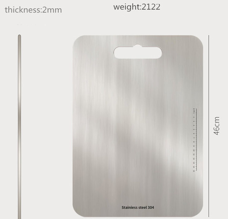 Home mini 304 316 stainless steel cutting board kitchen chopping board