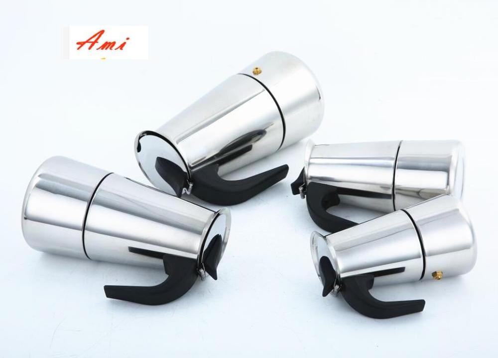 Wholesale custom Stainless steel Italian Mocha pot coffee pot hot European concentrated French coffee pot