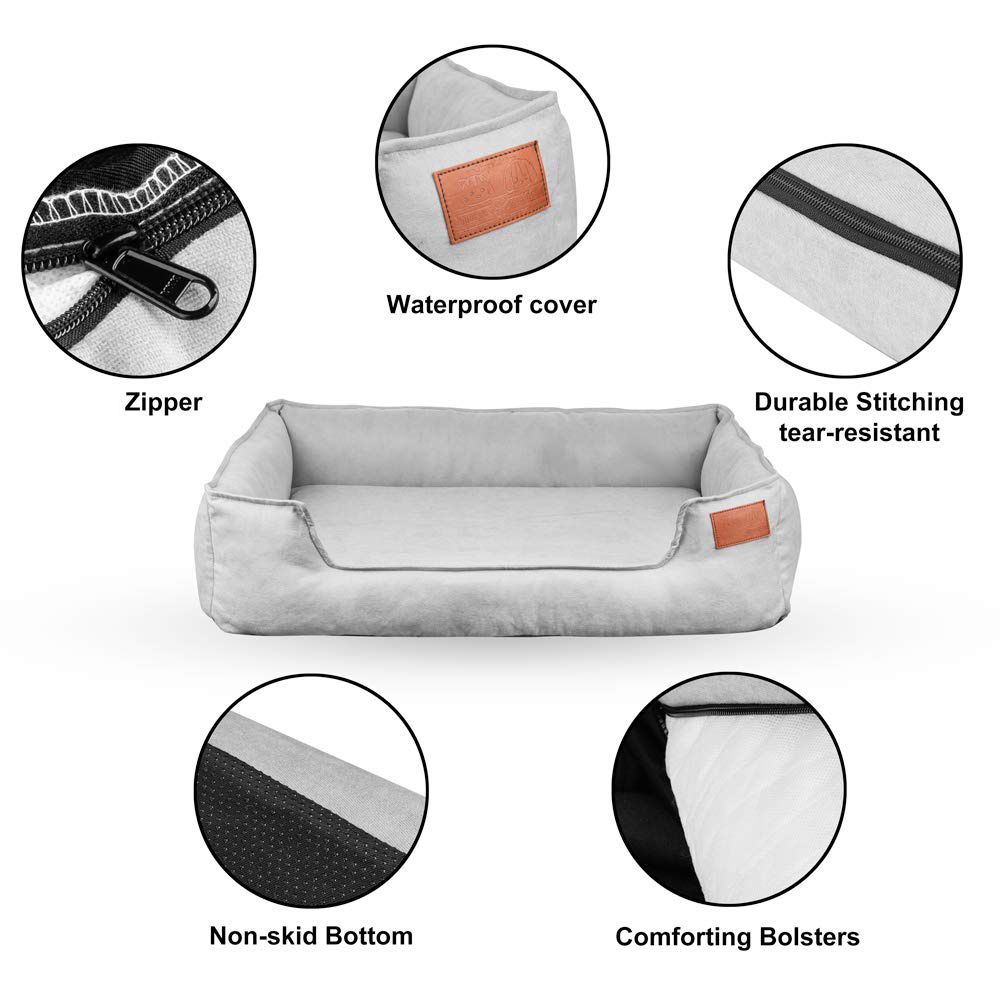 Comfortable Custom Size xl xxl Washable Orthopedic Memory Foam Pet Beds for Large Dogs