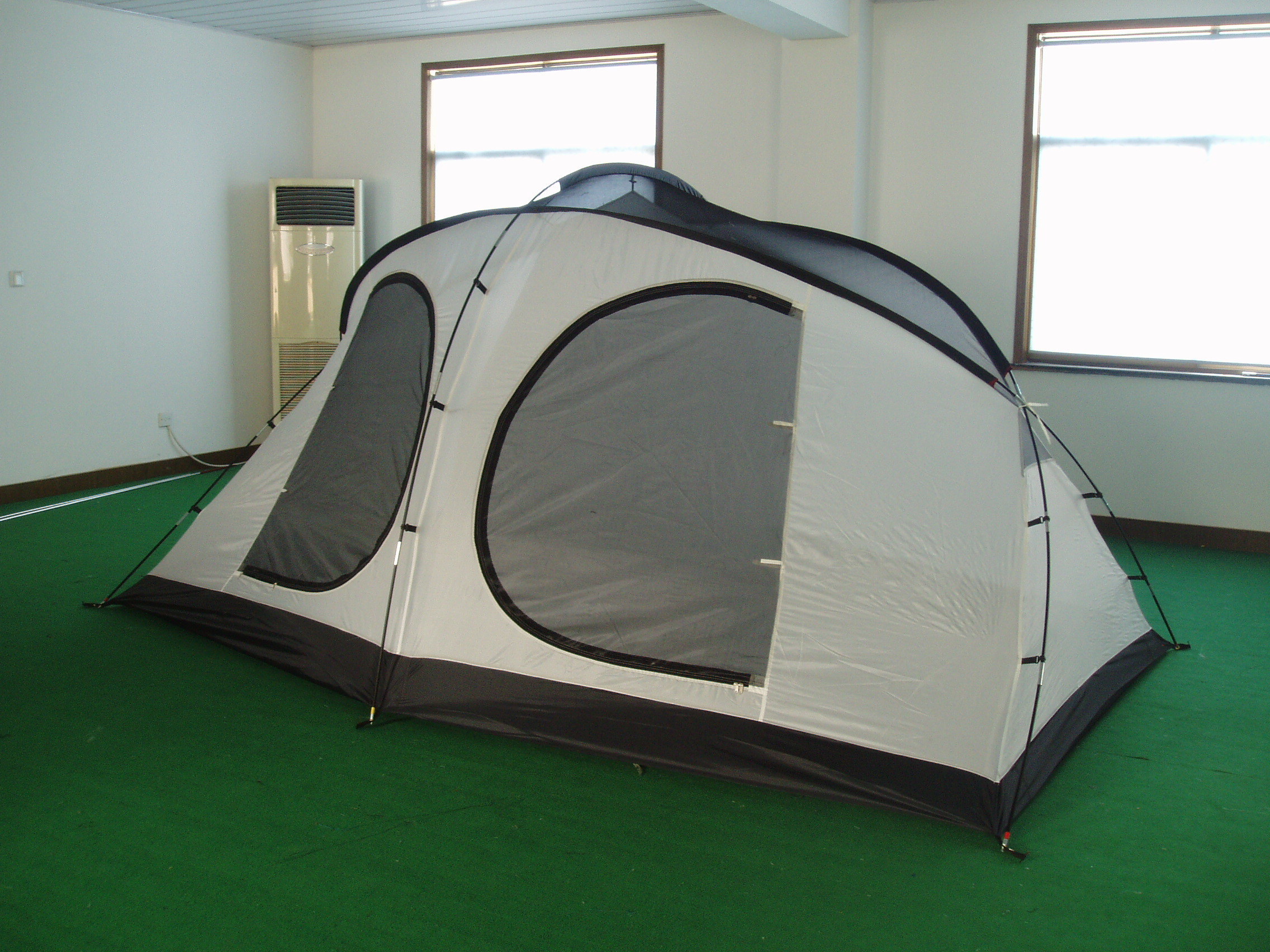 CZX-361 Family Camping Tent 8-Person 2 Rooms with Separate Doors. Waterproof Roomy Fits Up to 2 Room Size Instant Dome Tent