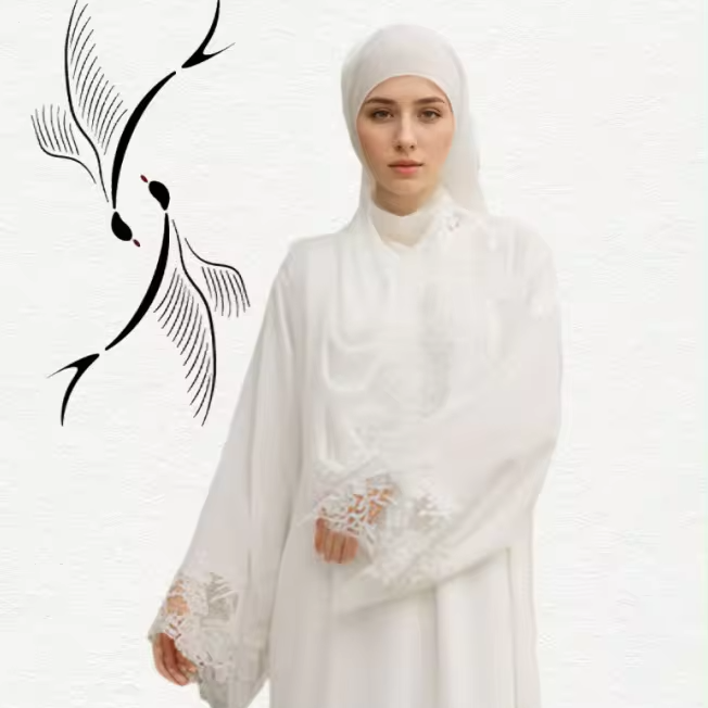 Middle Eastern Women's dress Muslim women's abaya Malay Indonesian dress with hijab