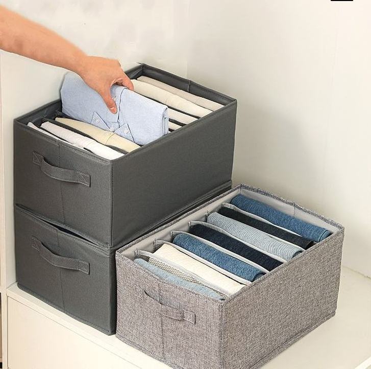 Factory Wholesale Fabric Storage Box Portable Folding PP Board Divider Drawer Storage Box Shirt Jeans Storage