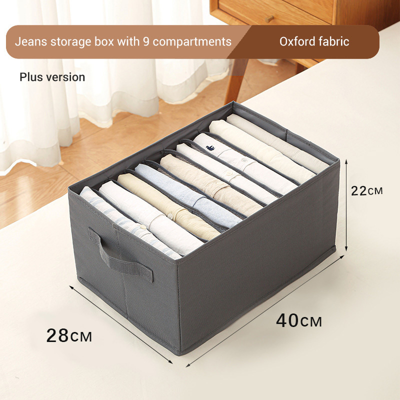 Factory Wholesale Fabric Storage Box Portable Folding PP Board Divider Drawer Storage Box Shirt Jeans Storage