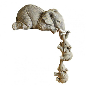 Home decoration crafts accessories resin crafts maternal love elephant ornaments