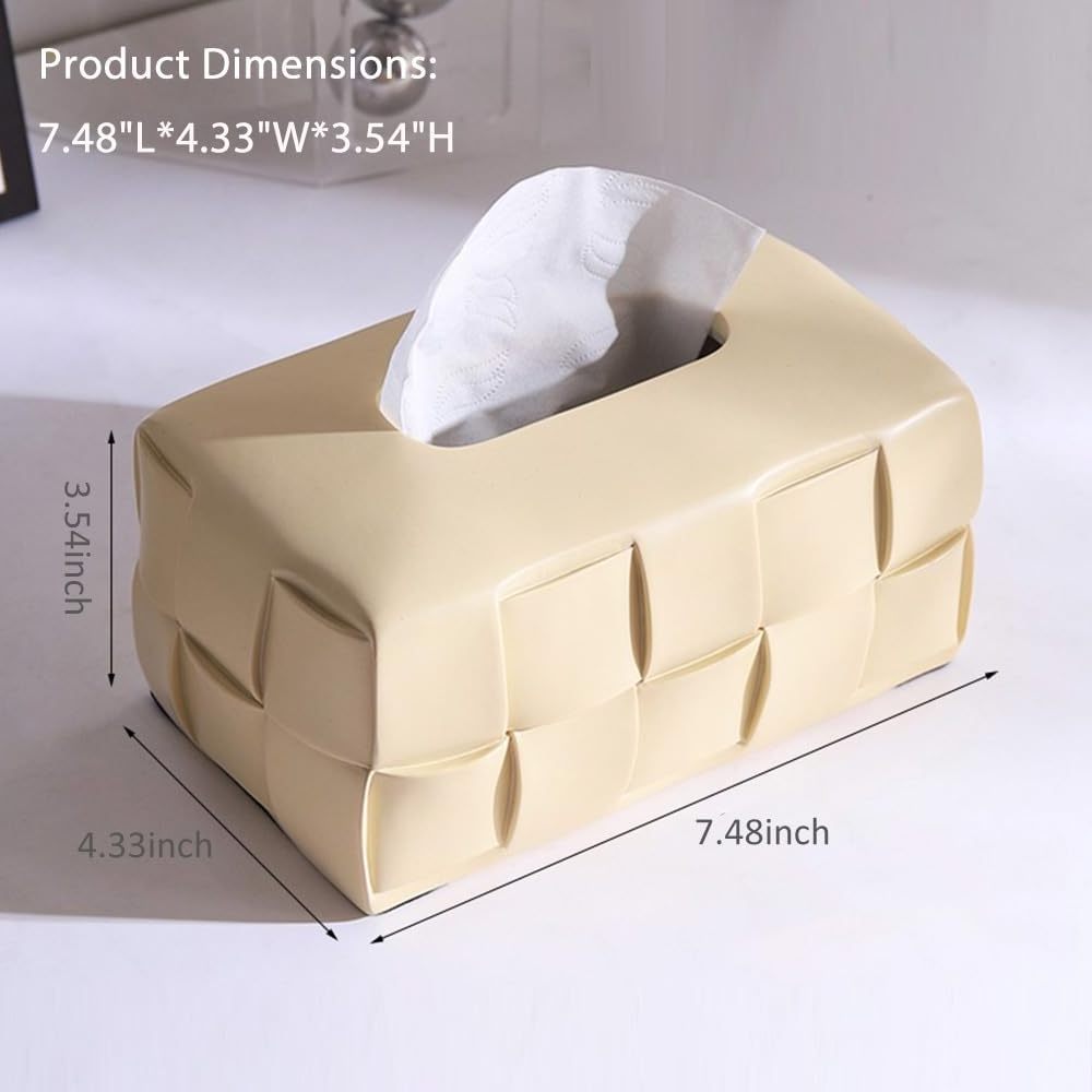 Resin Tissue Box Cover,Modern Paper Covers Rectangular,Decorative Facial Holder,Pumping Napkin for Office Kitchen Restaurant Bat