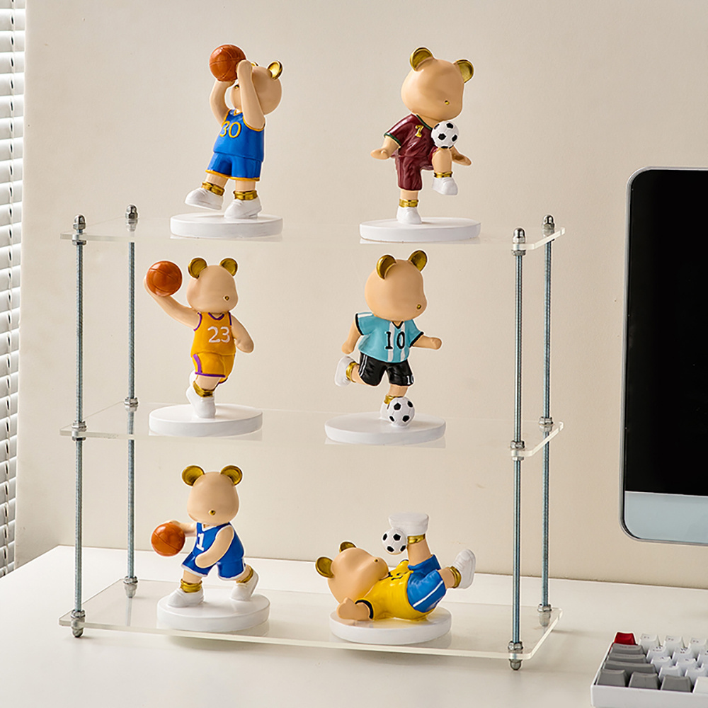 exclusive design sport bear table ornaments cartoon basketball theme home decoration for living room office,cute decor gifts