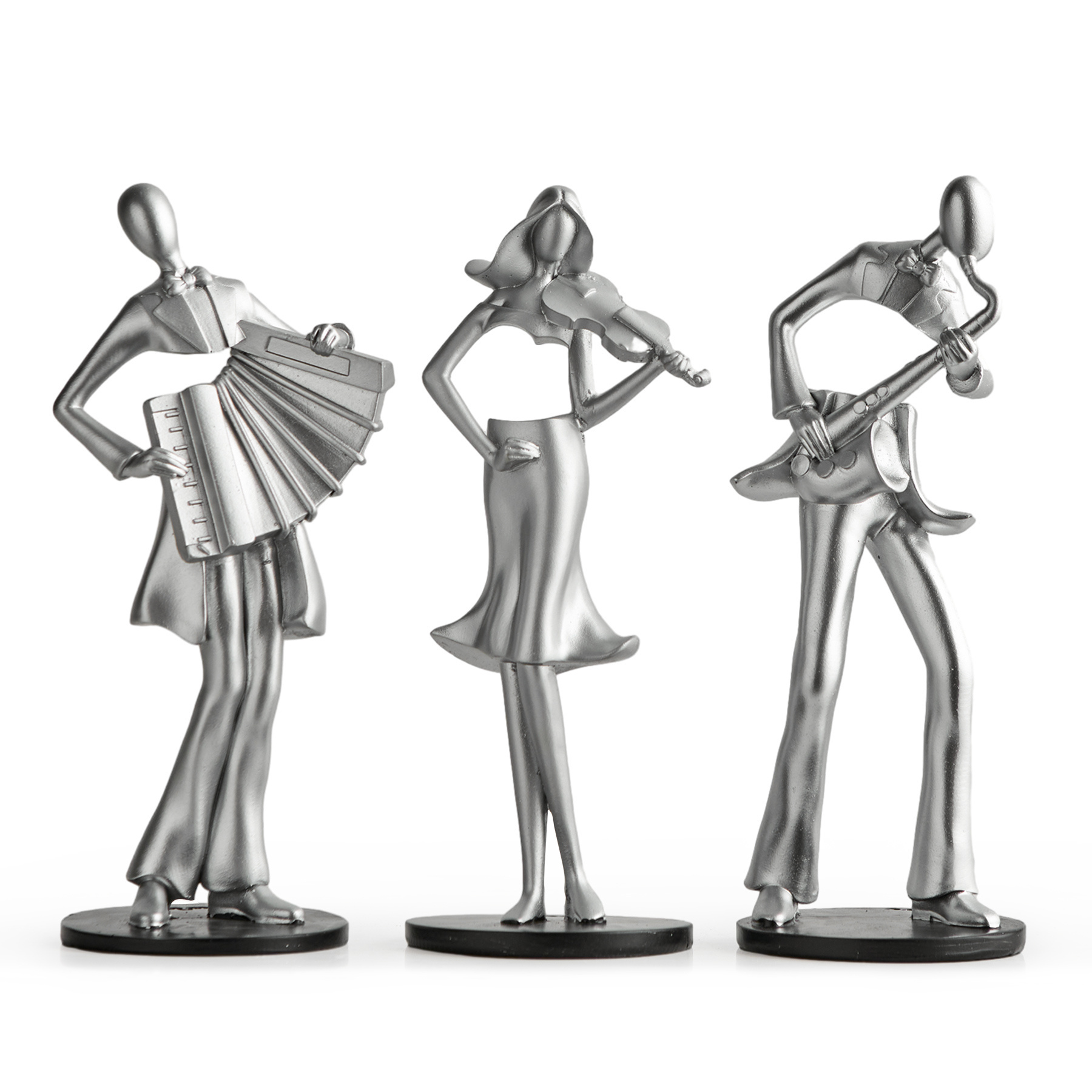 Factory wholesale modern resin musician group sculpture decoration for living room,entryway,office,creative art decor gifts