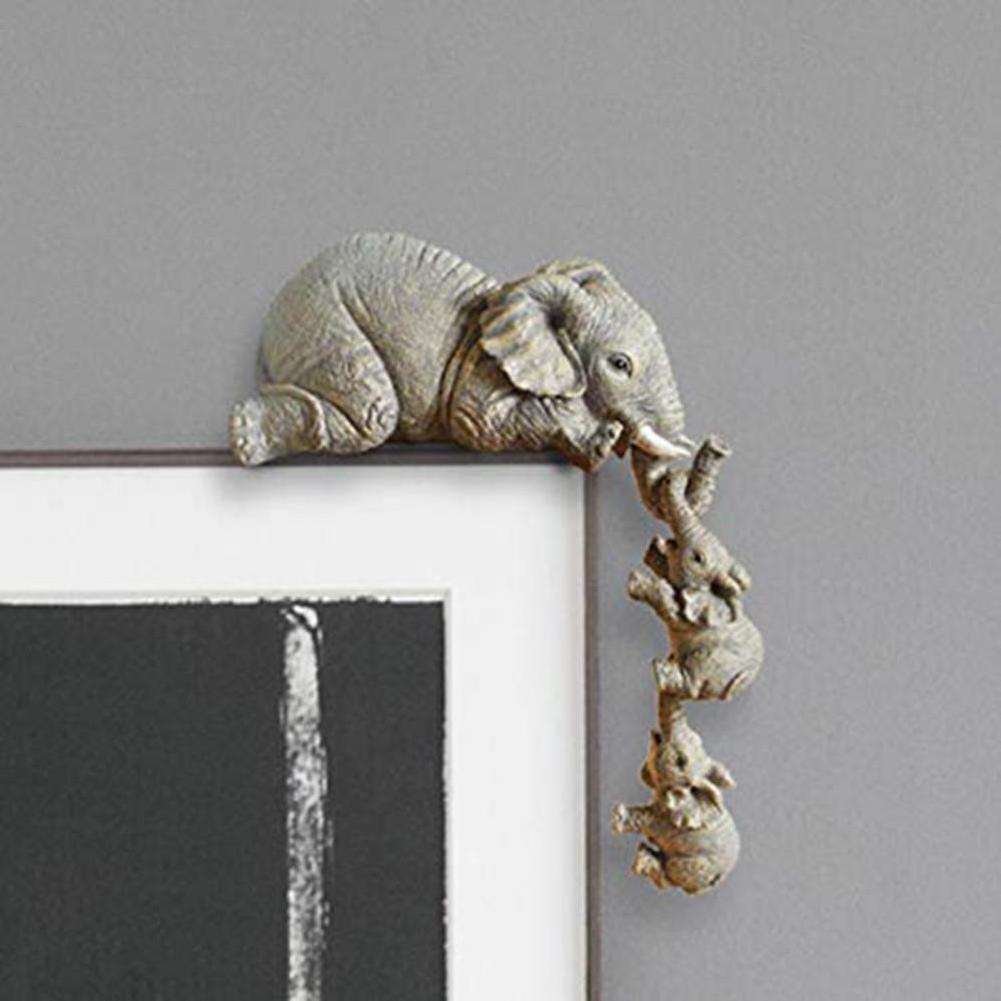 Home decoration crafts accessories resin crafts maternal love elephant ornaments