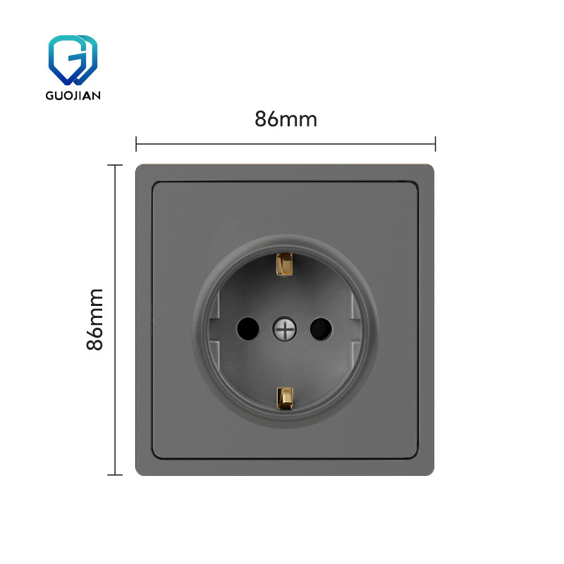 Factory direct supply High quality  Electrical Switch Wall Socket EU Plug Socket Wall Switch For Hotel and House