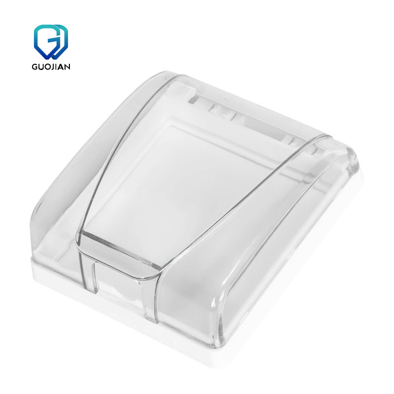 Type 86 Splash-Proof Box Concealed Toilet and Bathroom Switch with Transparent Waterproof Cover and Outdoor Switch