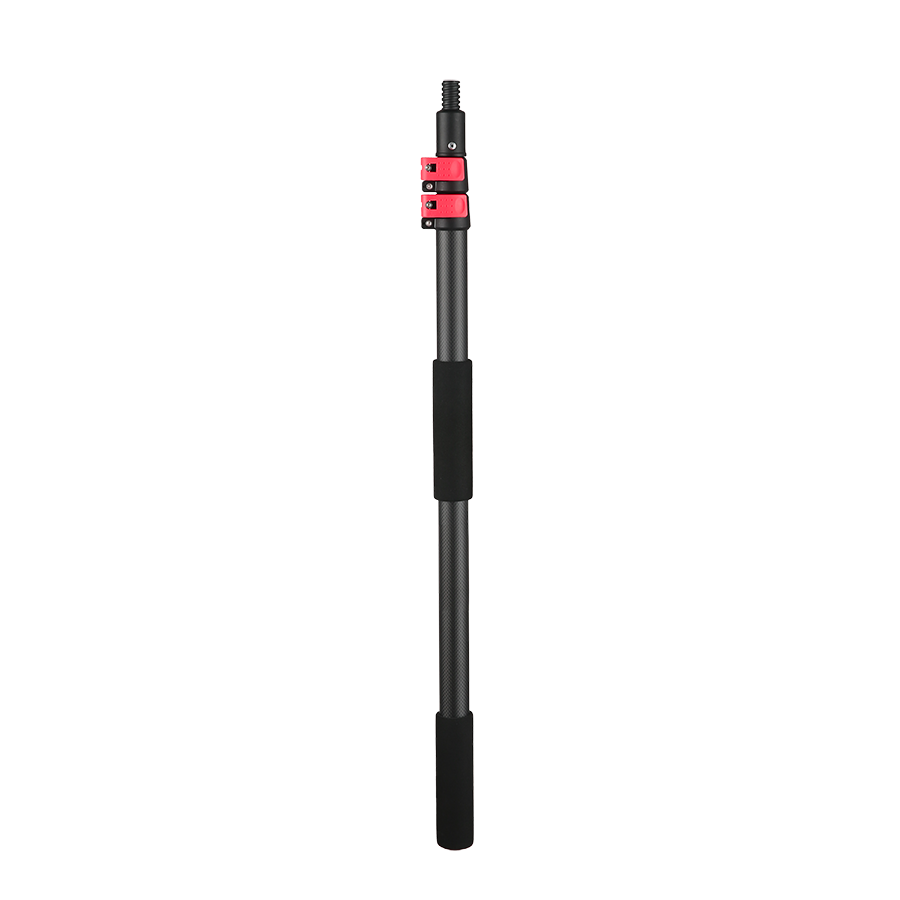 HIGH REACH durable high quality 24ft telescopic carbon fiber pole with brush