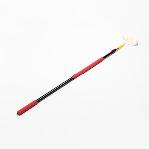 custom  aluminum adjustable extension pole paint roller brush telescopic rods for exterior wall construction