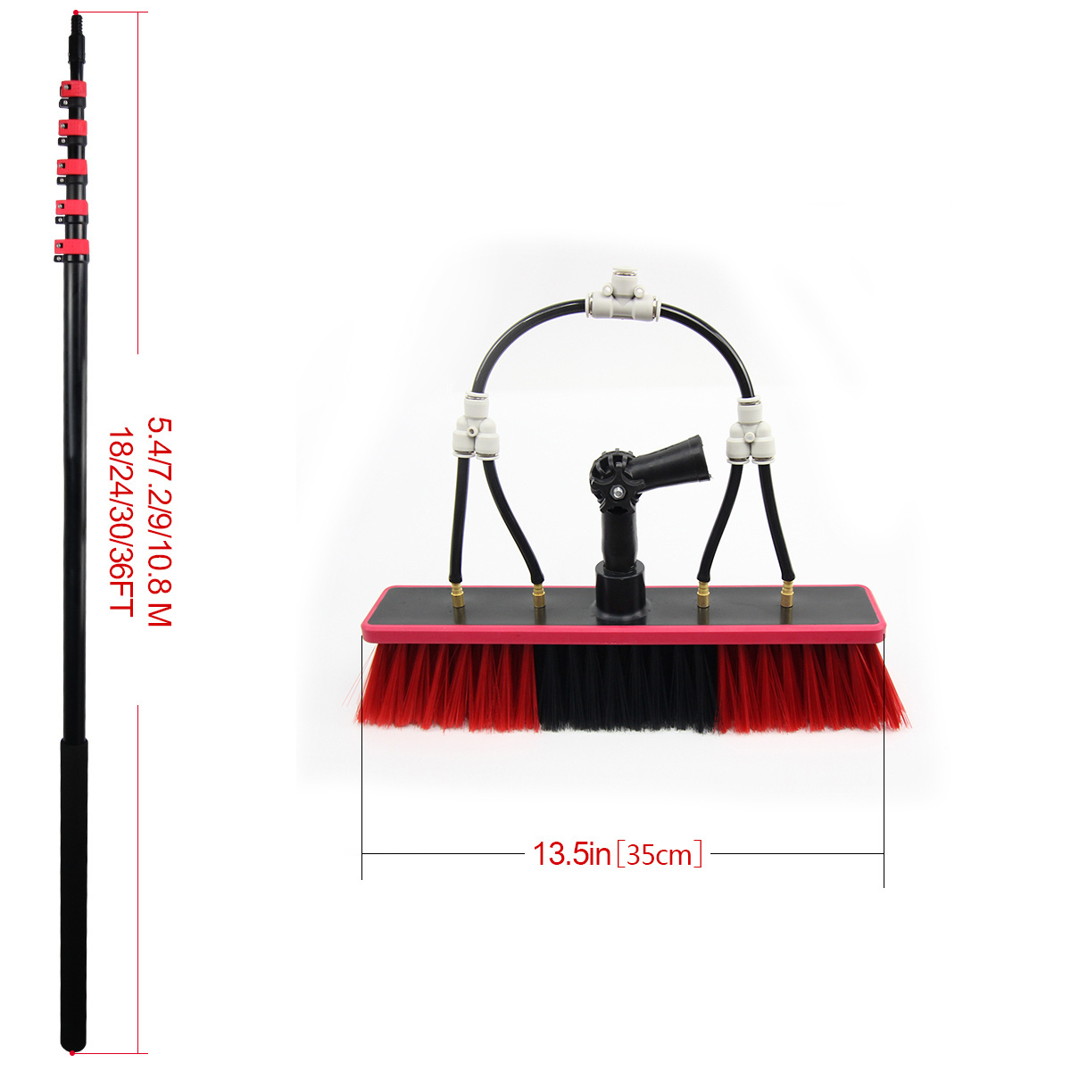 Wholesale Carbon Fibre Telescoping Pole Water Fed Pole Glass Window Cleaning Brush