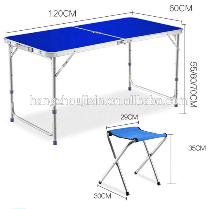 Outdoor Table chair set Furniture General Use Aluminum Folding Table Family Picnic Table with Chairs