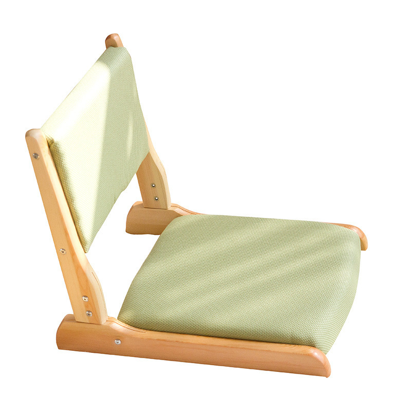 Tatami Chai ,Foldable Meditation Floor Chair, Lazy Sofa  with Cushion, Legless seat